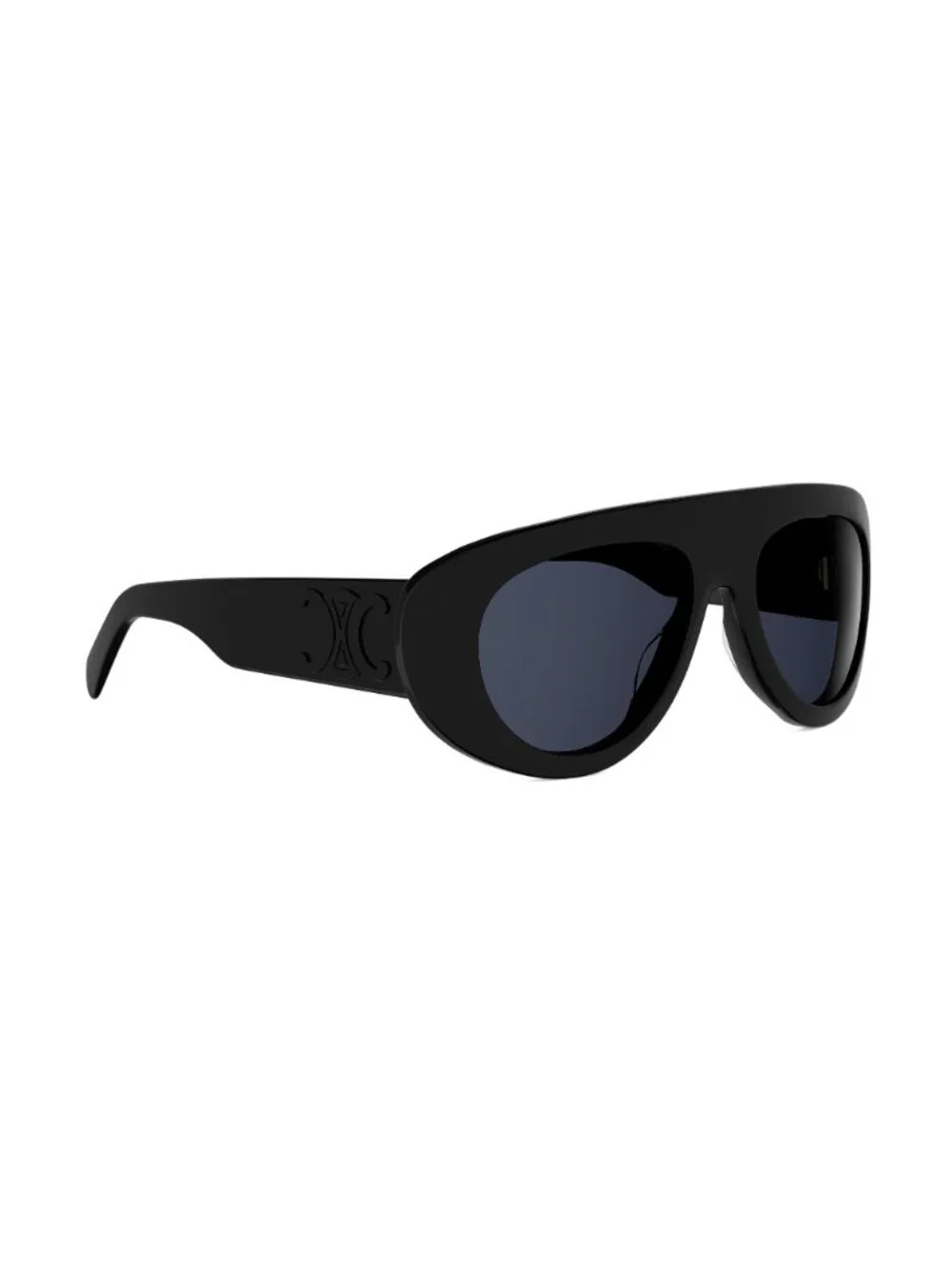 New CELINE Women's Sunglasses Acetate Frame TRIOMPHE STAMP CL40340U 01V 57 Black